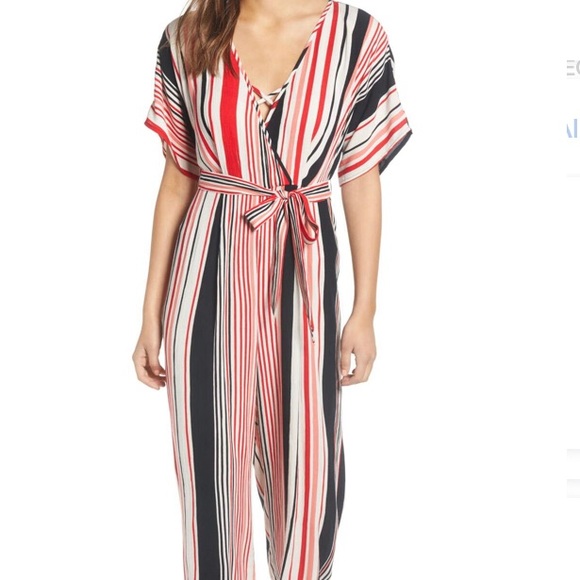 Band of Gypsies Cape Town Stripe Jumpsuit XL - Picture 3 of 8